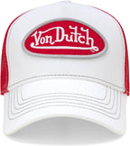 Von Dutch - Gorra de camionero unisex - Visera curva con malla en l...