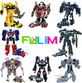 FULIM 8 piezas de minijuguetes de robot de automóvil, figuras de ac...