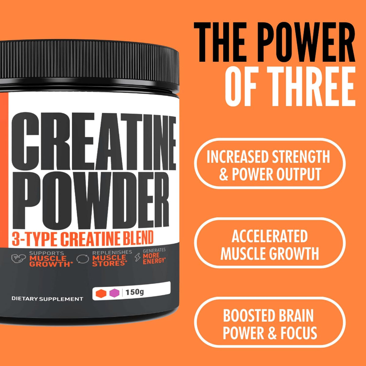 Creatine Monohydrate Powder, 5000mg | Pure Micronized, Unflavored |...
