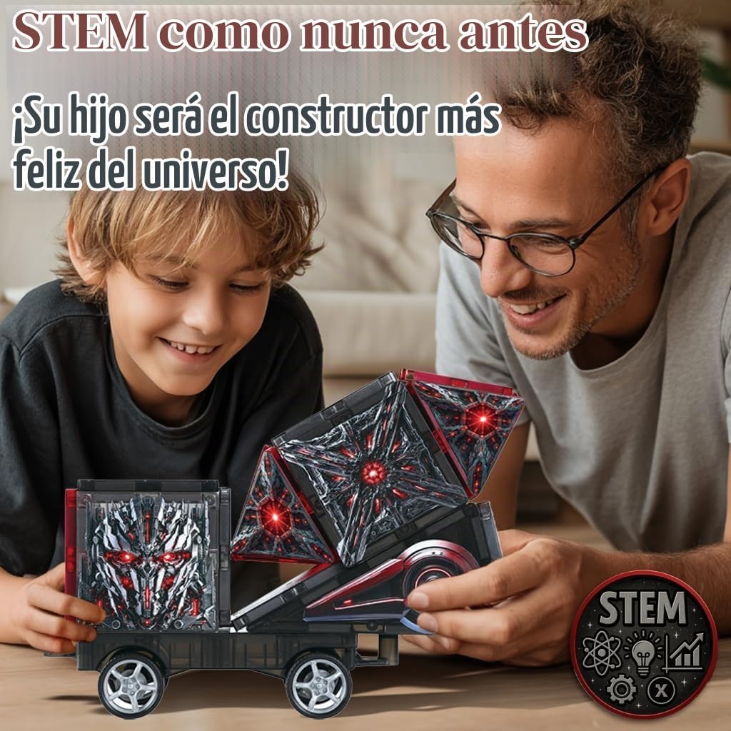Little Pi - Azulejos magnéticos ShadowBots 58 piezas | Juego de con...