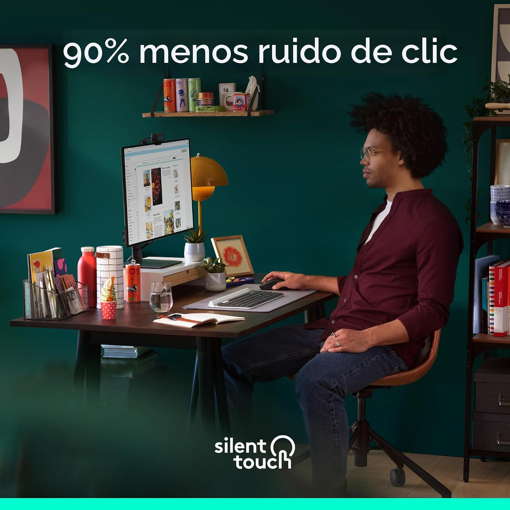 Logitech Signature M650 - Ratón inalámbrico para manos pequeñas a m...