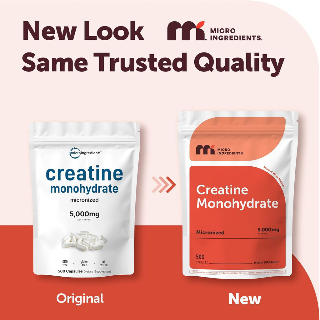 Monohidrato de creatina 5,000 mg, 500 cápsulas | Píldoras de creati...