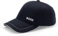 Gorra de sarga con logotipo audaz de BOSS para hombre