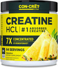 CON-CRET Creatina HCl en polvo para mujeres y hombres, piña, 64 por...