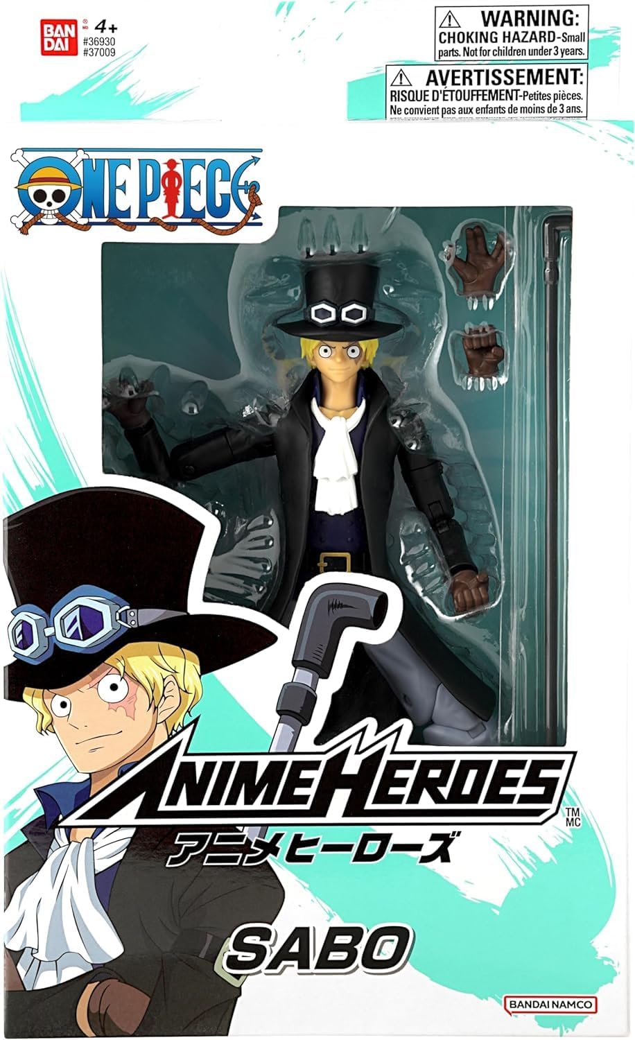 Bandai - Anime Heroes - Una pieza - Figura de héroes de anime de 6....