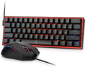 Redragon CB201 - Combo de teclado y mouse para juegos, 61 teclas K6...