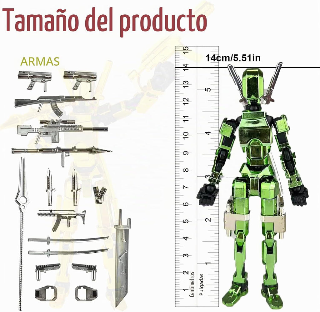6 piezas 3D impresas 13 figuras de acción conjunto completo Lucky D...