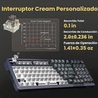 Redragon K688PRO Teclado mecánico inalámbrico para juegos con junta...
