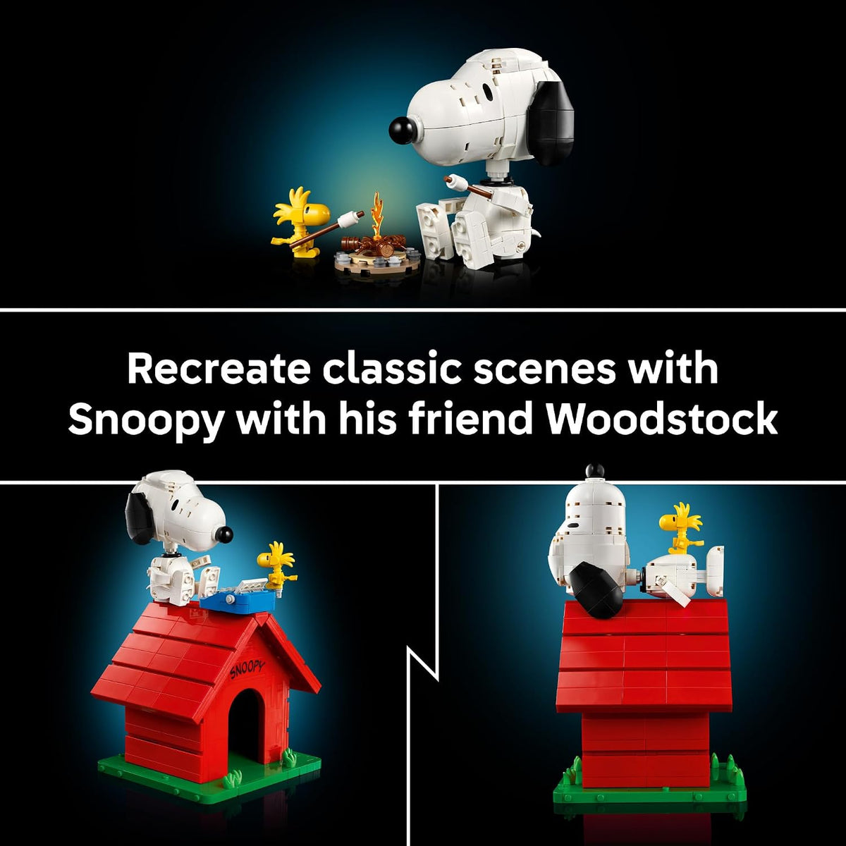 LEGO Ideas Cacahuetes: Caseta de perro de Snoopy 21368 | Juego de c...