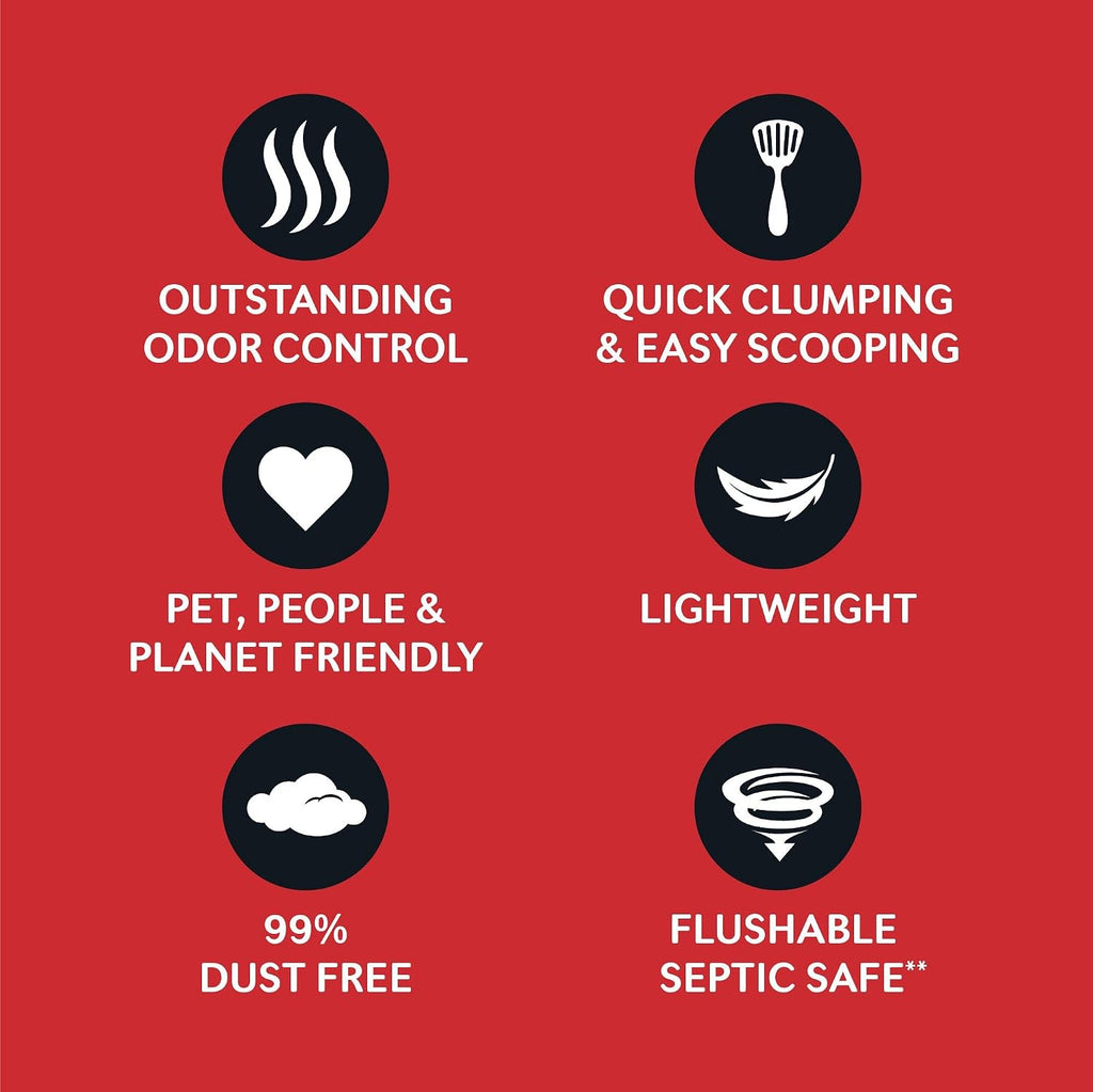 WORLD'S BEST CAT LITTER - Arena para múltiples gatos, sin perfu...