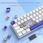 MageGee Teclado portátil 60% mecánico para juegos, retroiluminado R...
