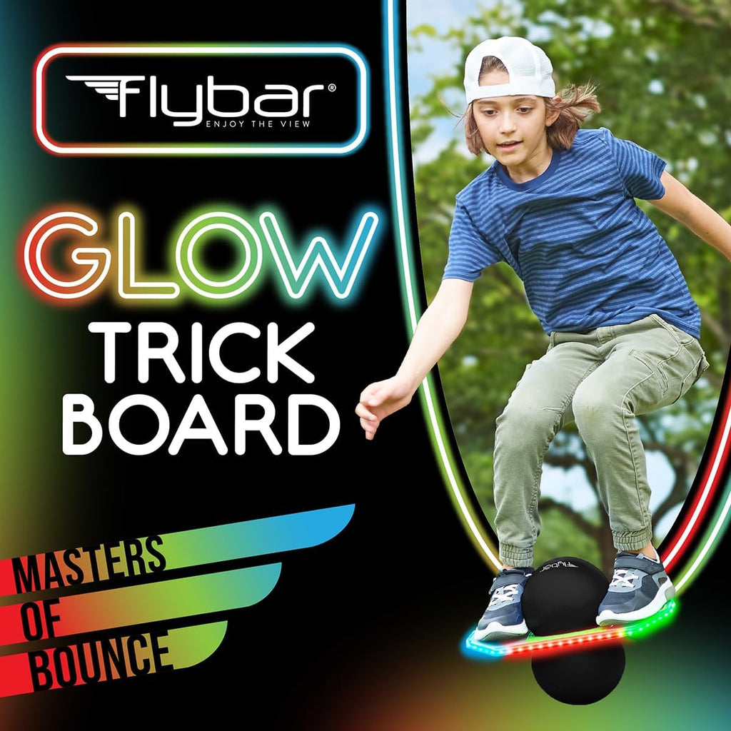 Flybar Pogo - Pelota de truco para niños, tabla de rebote de equili...