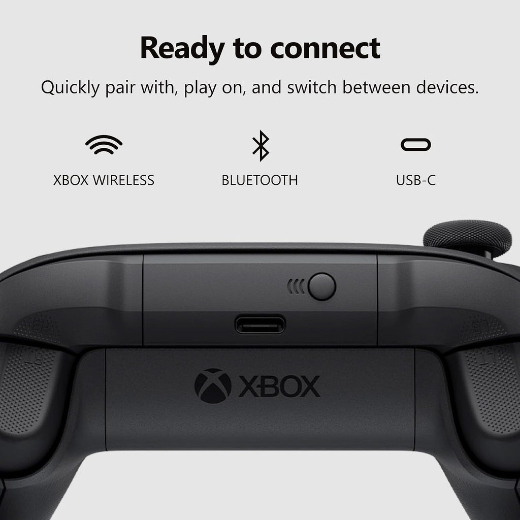 Controlador de juegos inalámbrico XBOX | Negro de carbón | Gatillos...