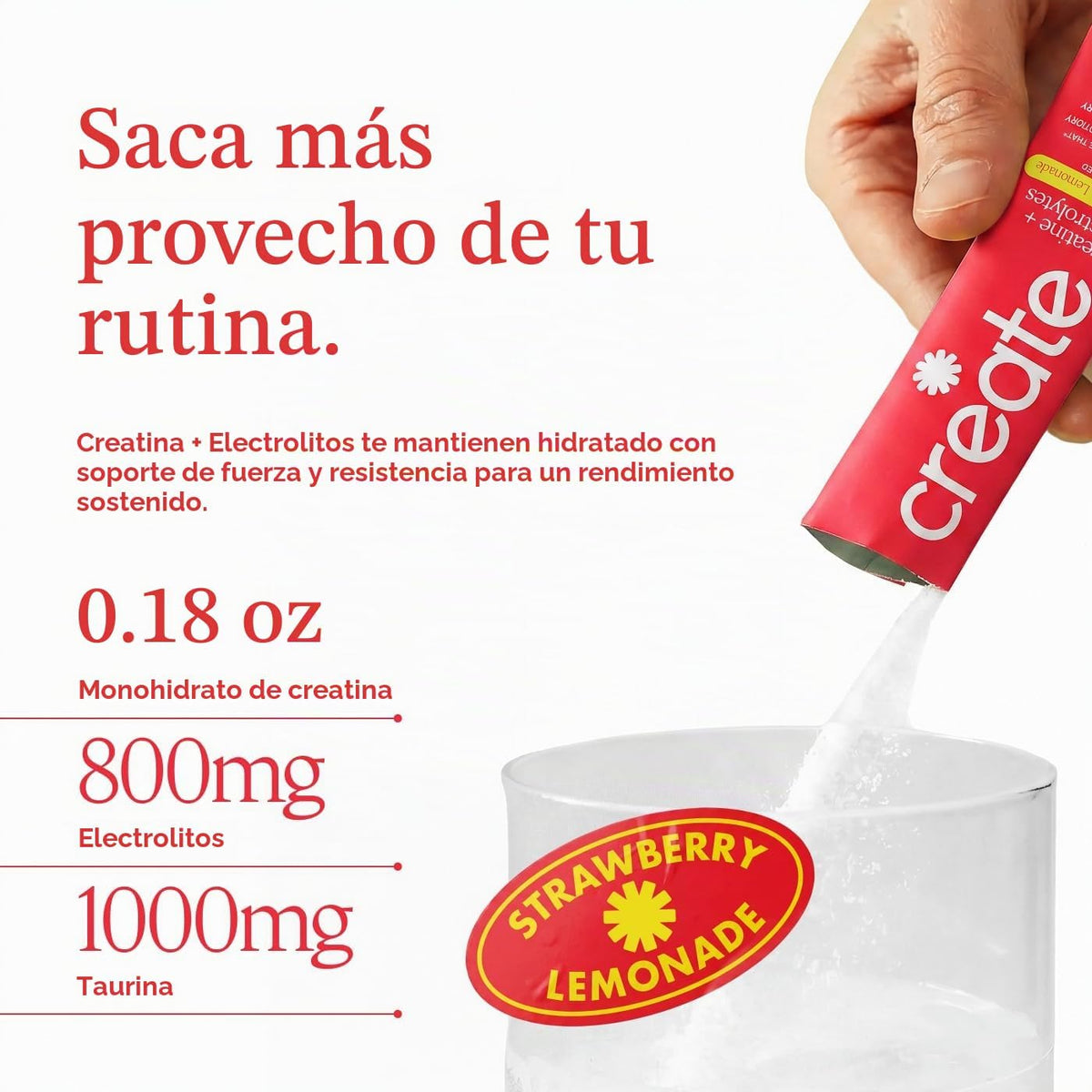 Create Creatina + electrolitos - Energía y fuerza - Limonada de fre...