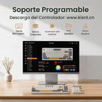 Kisnt Teclado mecánico inalámbrico KN85, diseño del 75%, Bluetooth\...