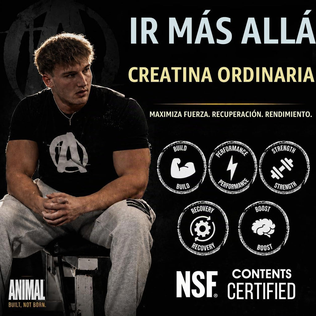 Animal Monohidrato de creatina en polvo, creatina micronizada para...
