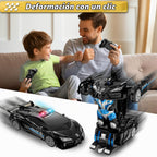 CEGOUFUN - Coche de control remoto con transformación de un botón,...
