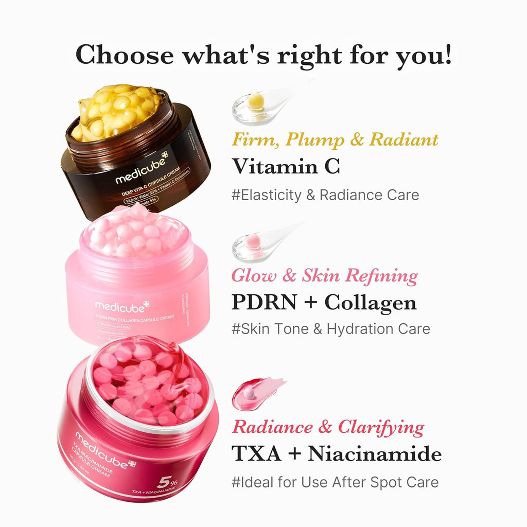 medicube Crema Cápsula con Salmón DNA PDRN Colágeno Rosa | Crema li...