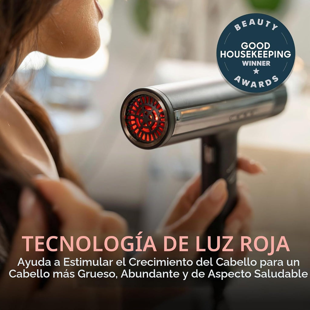 \u2060SRILabs DryQ Secador de cabello por infrarrojos: luz roja, co...