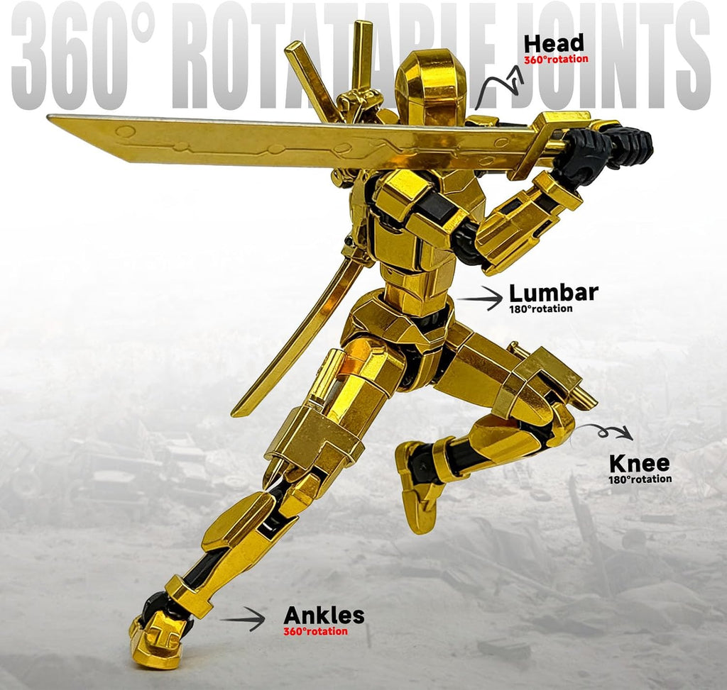 PkghoKids Figura de acción impresa en 3D, robot T13 con 13 partes m...