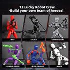 Juego de 13 figuras de acción, 6 figuras de acción T-Robot 13, Tita...