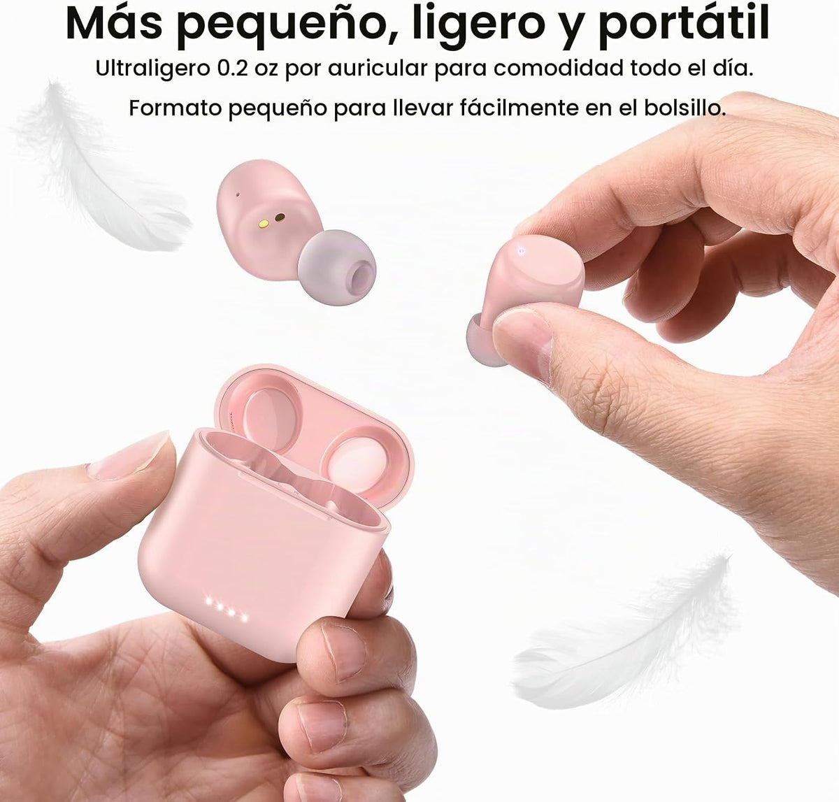 TOZO Auriculares inalámbricos T6 Bluetooth 5.3 con sonido estéreo e...