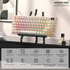 Teclado mecánico Womier SK80 75% Foundation con pantalla multimedia...