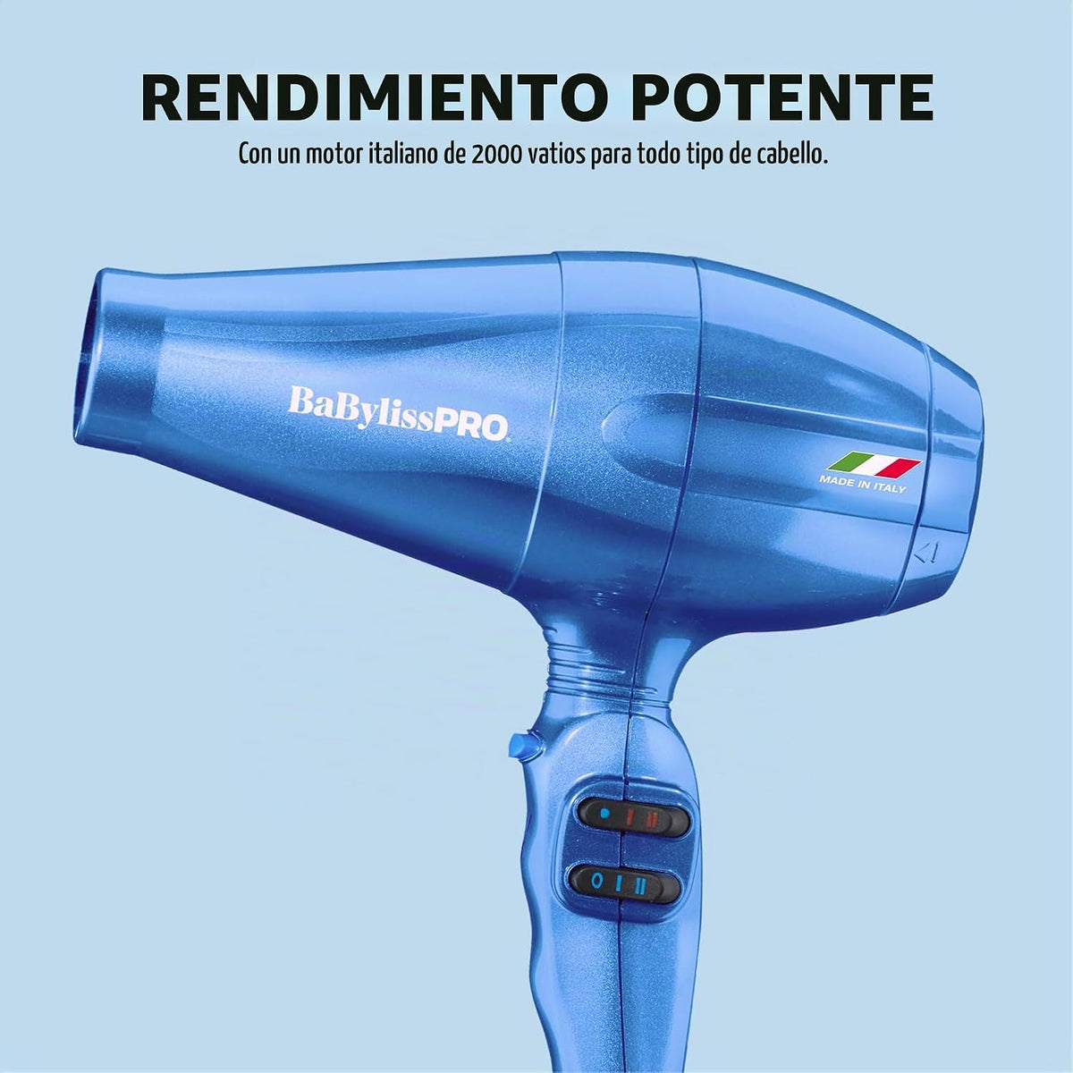 Secador de pelo BaBylissPRO Nano Titanium italiano Portofino - Seca...