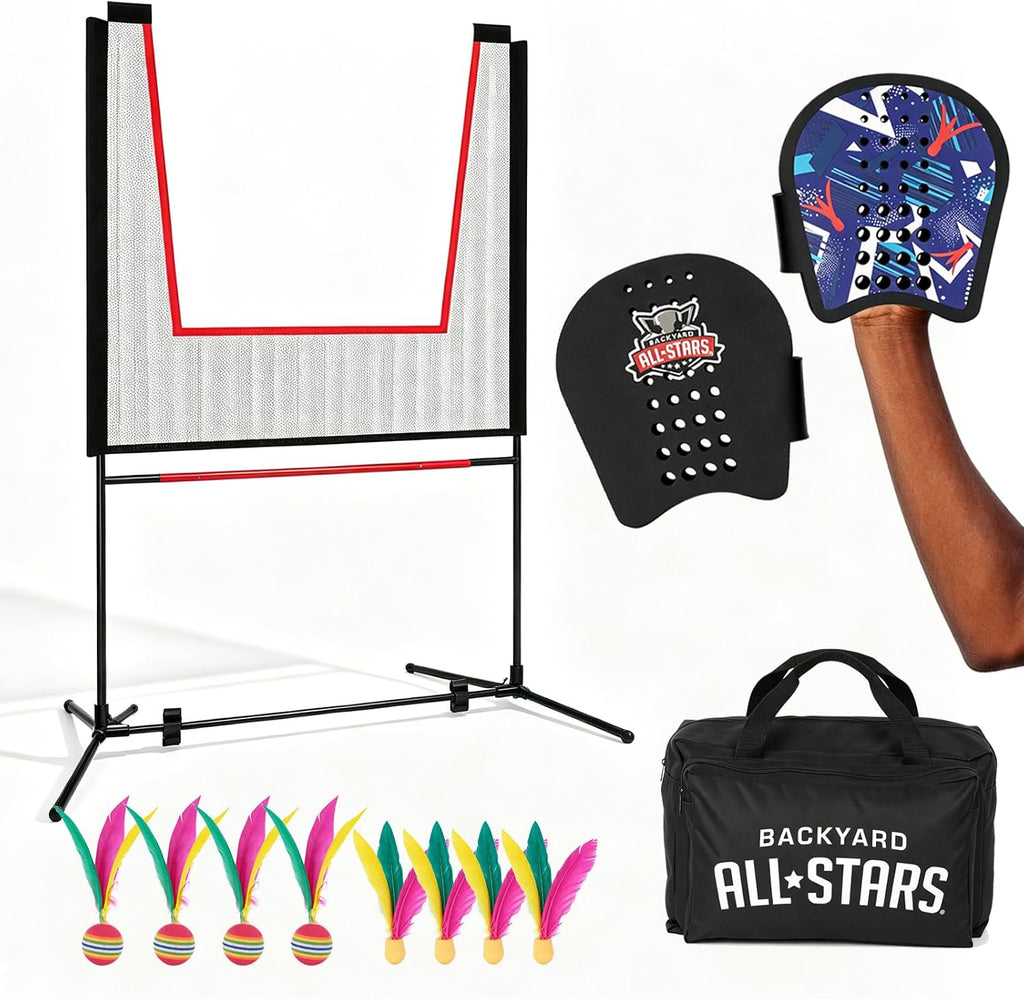 BACKYARD ALL-STARS Juego de remo con red, portátil para interior\/e...