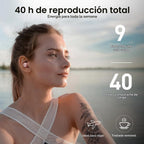 TOZO Auriculares inalámbricos T6 Bluetooth 5.3 con sonido estéreo e...