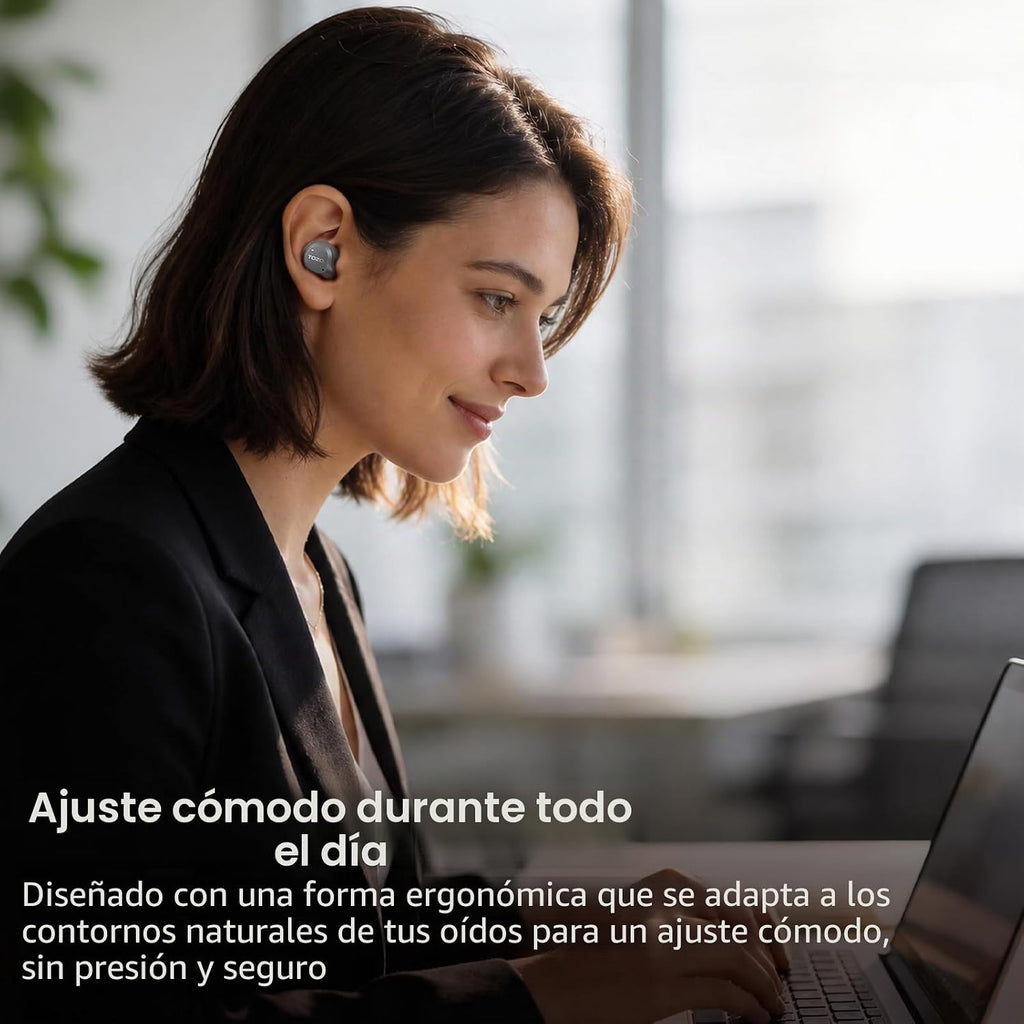 TOZO NC9 Auriculares inalámbricos híbridos con cancelación activa d...