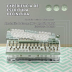 RK ROYAL KLUDGE Teclado mecánico R75 con cable con perilla de volum...