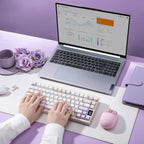 YUNZII AL80 Teclado mecánico inalámbrico, CNC de aluminio completo,...