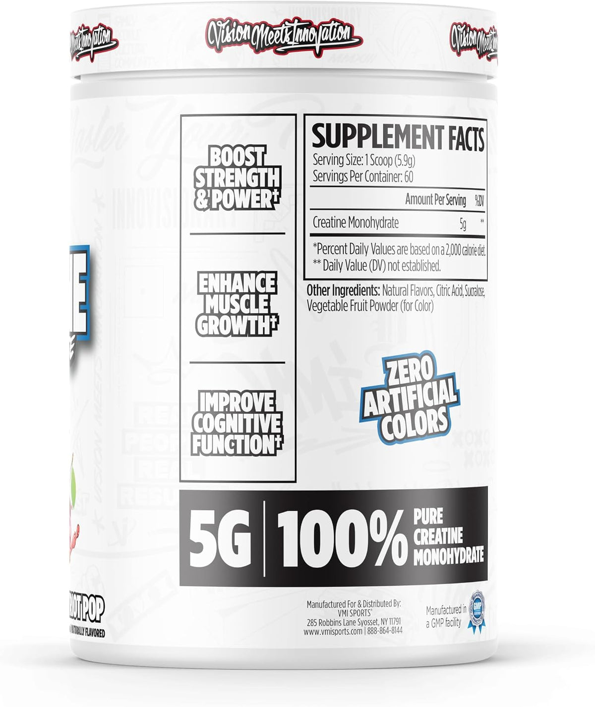 VMI Sports Monohidrato de creatina en polvo masa muscular \u2013 Fu...