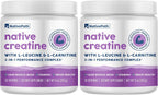 NativePath Monohidrato de creatina en polvo con L-leucina y L-carni...