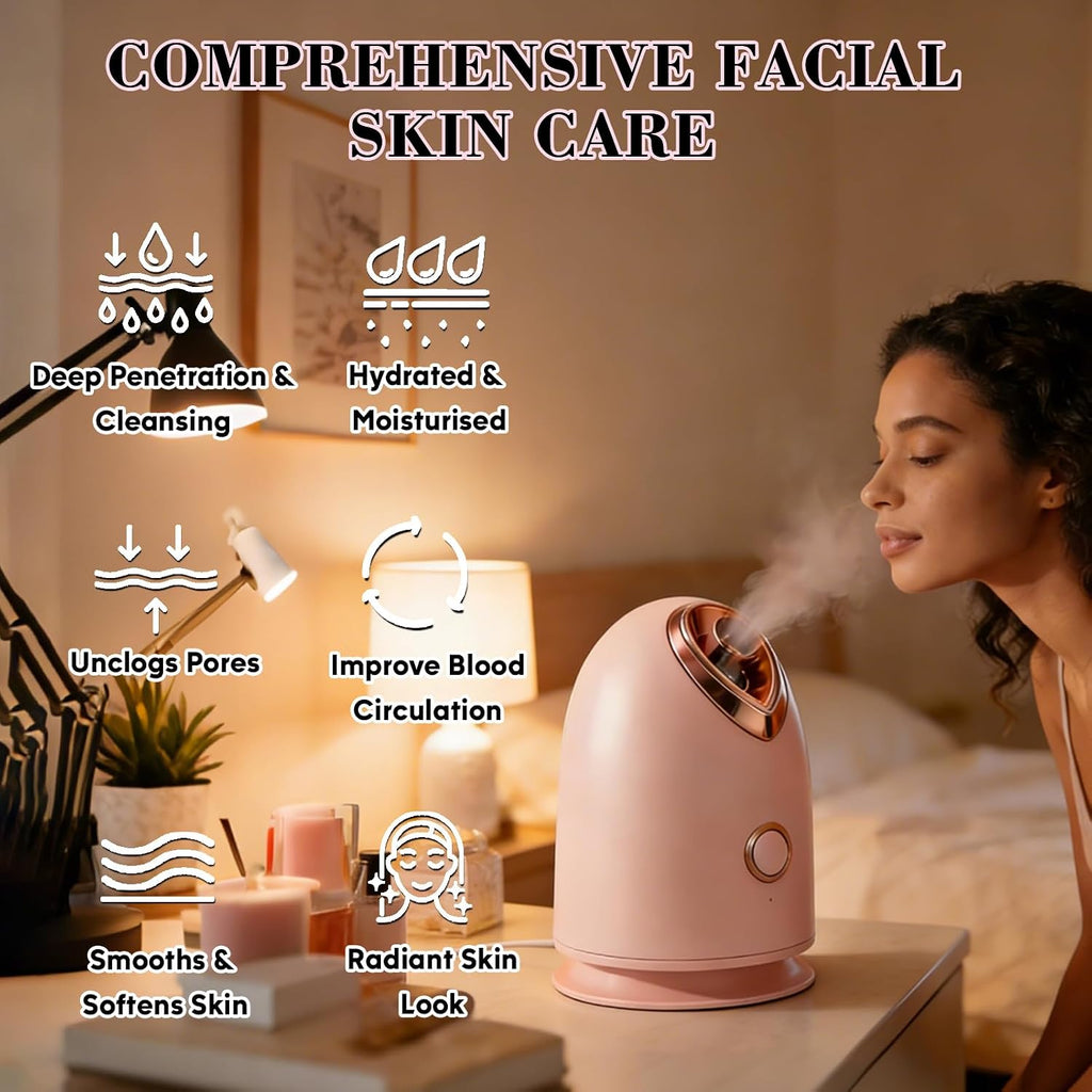 Pjordo Kit de vapor facial con 17 herramientas para el cuidado de l...
