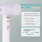 Secador de pelo iónico con difusor y concentrador, secadora profesi...