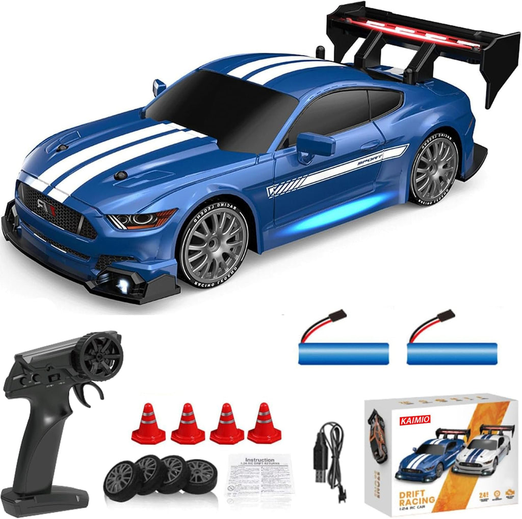 KAIMIO Coche de deriva RC a escala 1:24 4WD 2.4GHz 30KM\/H de alta...