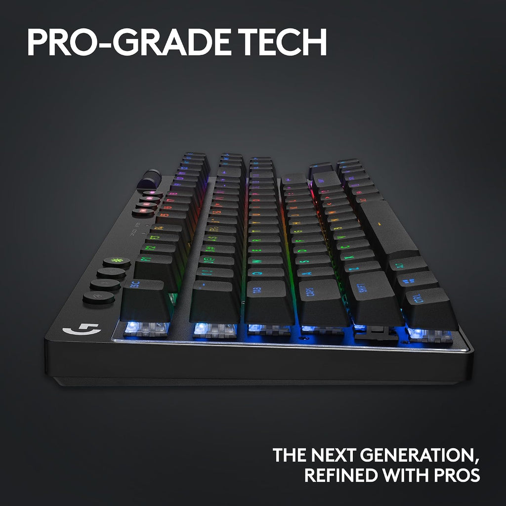 Teclado inalámbrico para juegos Logitech G PRO X TKL Lightspeed (li...