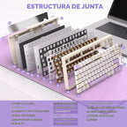 YUNZII AL80 Teclado mecánico inalámbrico, CNC de aluminio completo,...