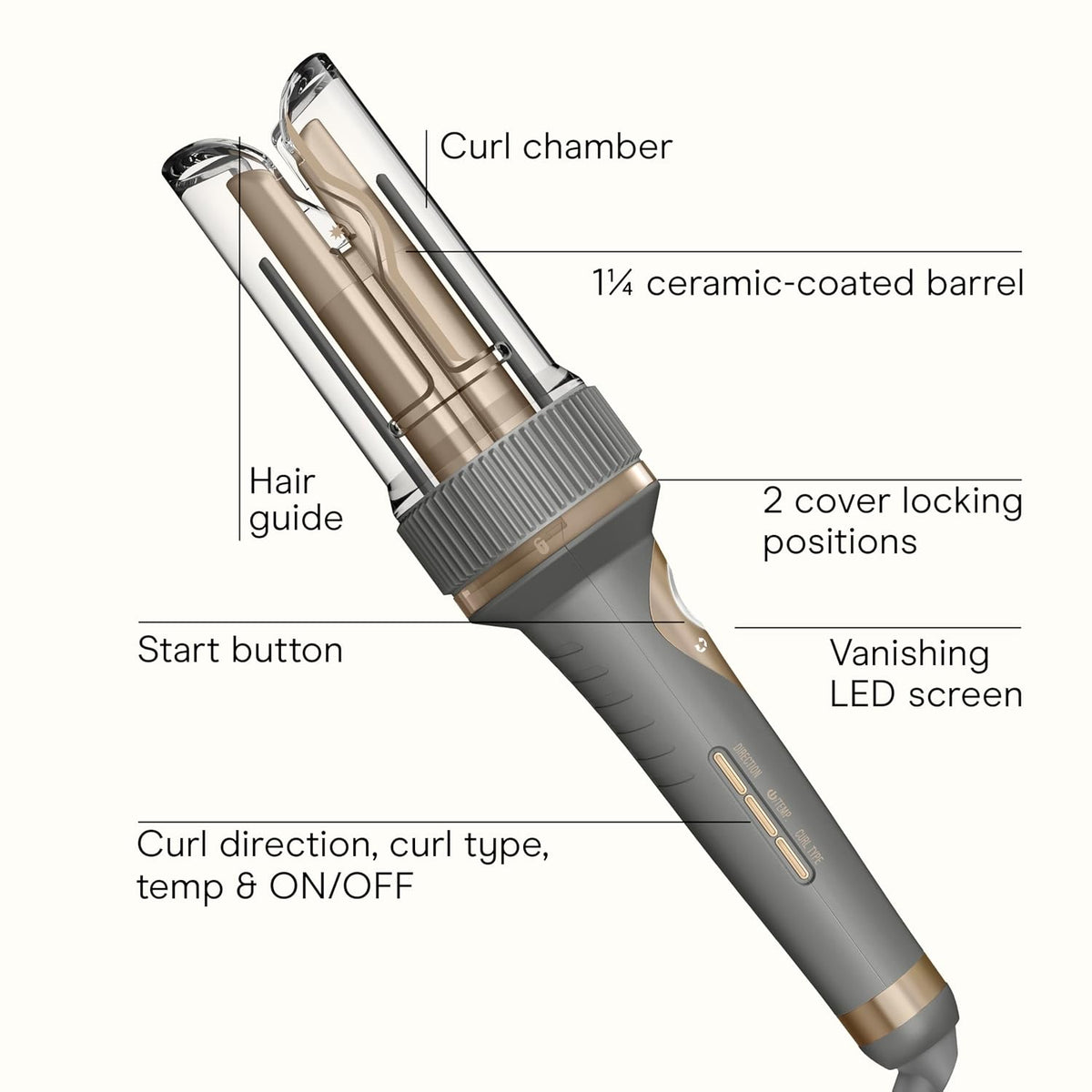 INFINITIPRO BY Conair Curl - Rizador automático secreto \u2013 Barr...