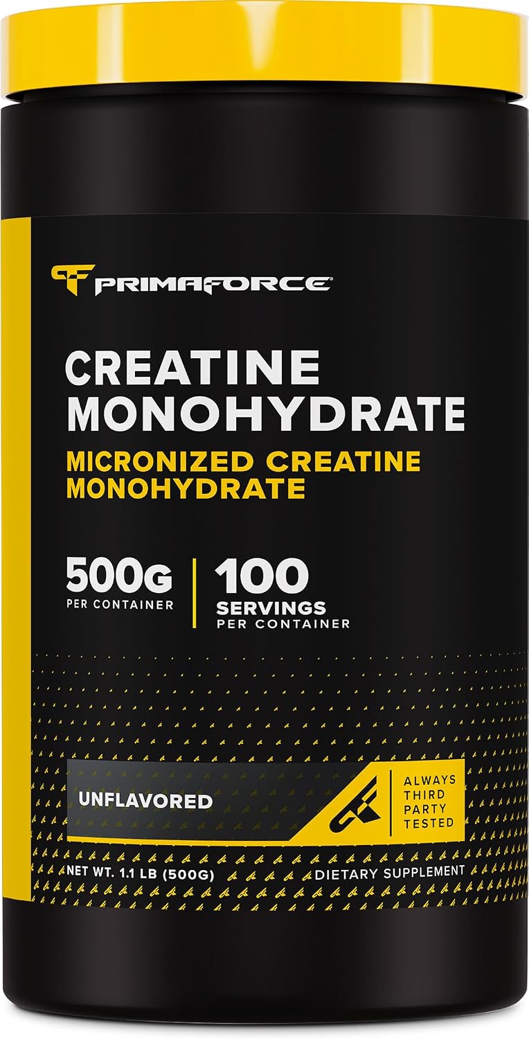 Primaforce Monohidrato de creatina micronizada en polvo 17.64 oz (1...