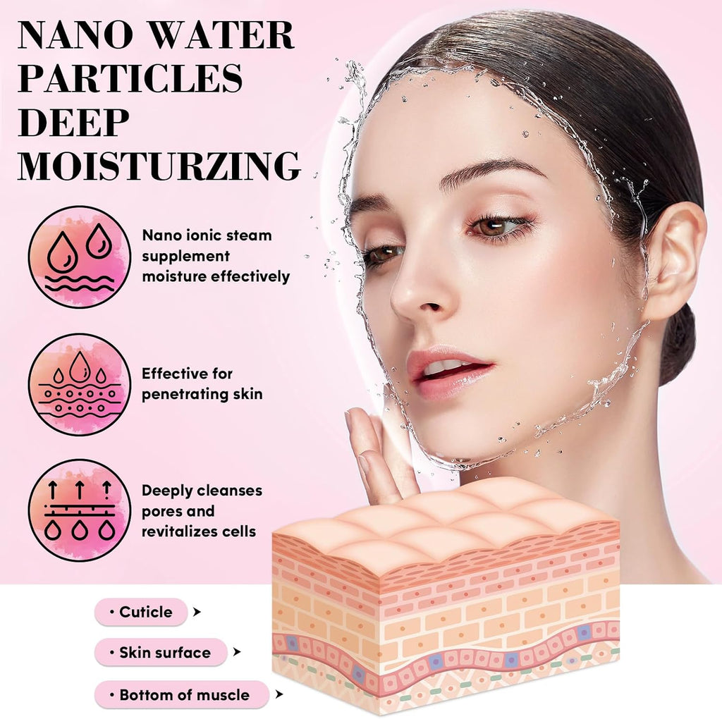 Pjordo Kit de vapor facial con 17 herramientas para el cuidado de l...