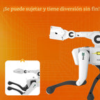 Dingdongwu - Perro robot con garra - Mascota STEM interactiva con c...