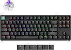 Teclado mecánico personalizado inalámbrico Keychron K8 HE TKL, efec...