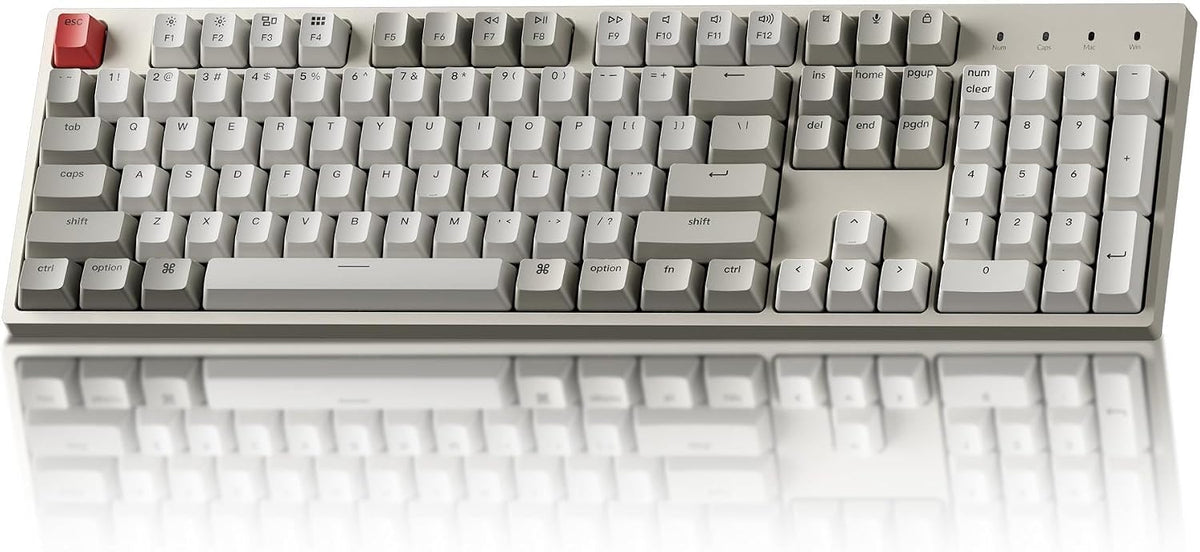 Keychron Teclado mecánico con cable de tamaño completo C2, interrup...
