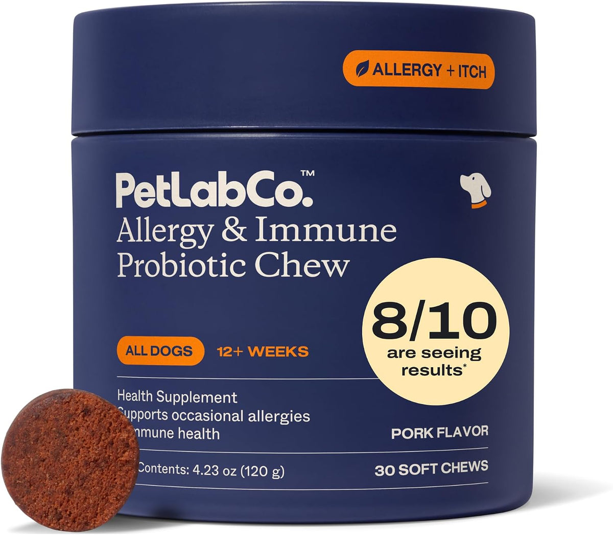 PetLab Co. Masticables probióticos para alergias e inmunes, 30 mast...