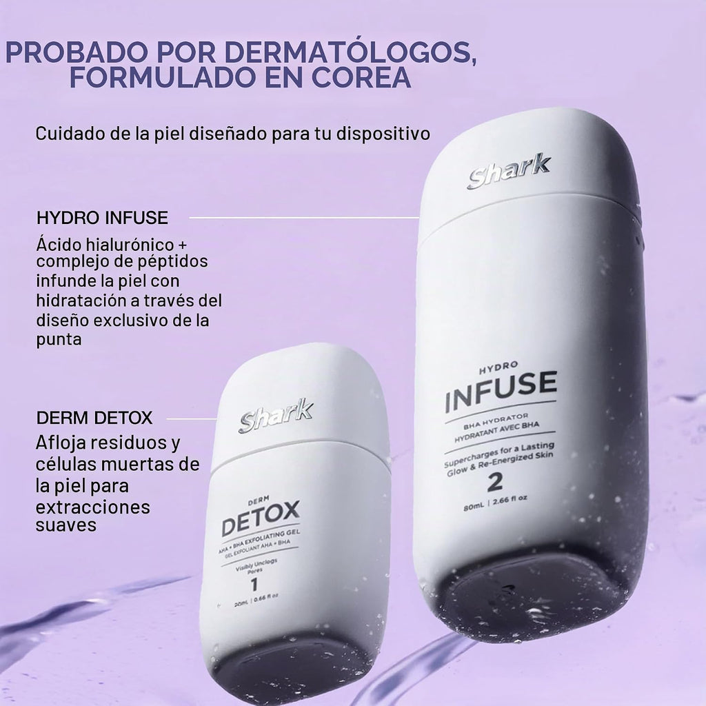 Shark FacialPro Glow + Terapia facial y de contraste 2 en 1 DePuffi...