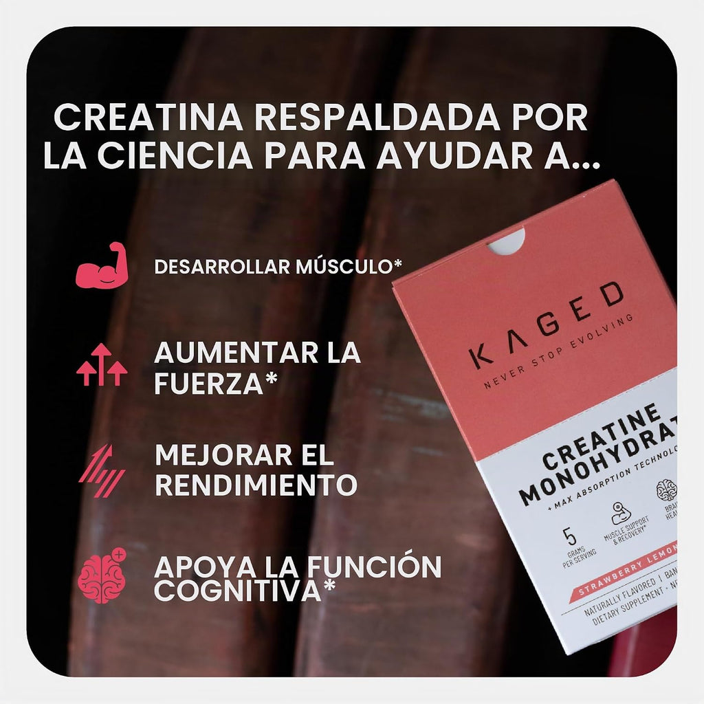 Monohidrato de creatina Kaged + tecnología de absorción máxima | 25...