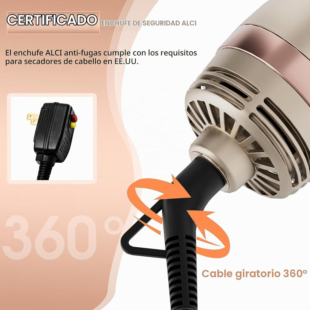 Nicebay Cepillo secador de pelo y cepillo secador multiestilizador...